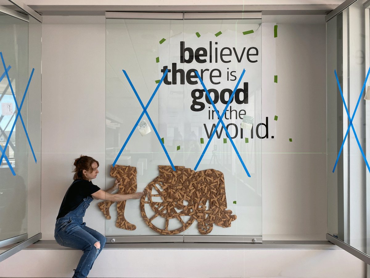 Katelyn Bandaid Art Installation All Kinds Ittakesallkinds Medline